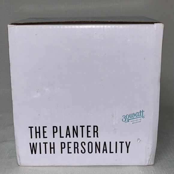 NEW Plant Flower Pot Novelty Face Planter Personality Ceramic Holder Home Decor - Picture 7 of 11